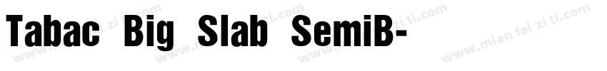 Tabac Big Slab SemiB字体转换